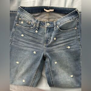 Lauren Conrad Daisy Embroidered Skinny Jeans